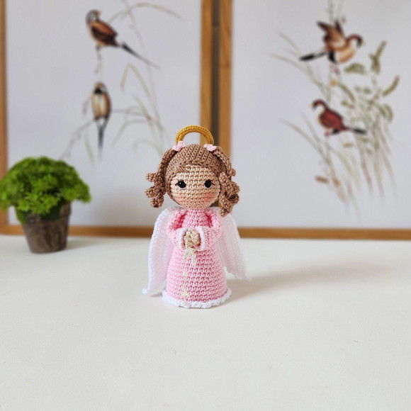Anjinha da Guarda de Crochê Amigurumi