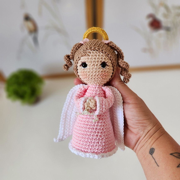 Anjinha da Guarda de Crochê Amigurumi - Imagem 3
