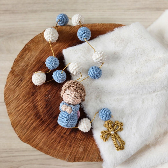 Anjinho da Guarda Amigurumi + Tercinho de Crochê Amigurumi - Imagem 3