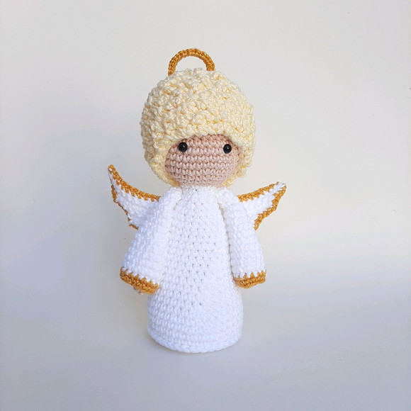 Anjinho da guarda de crochê Amigurumi - Imagem 4