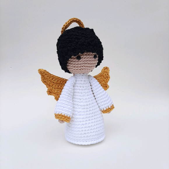 Anjinho da guarda de crochê Amigurumi