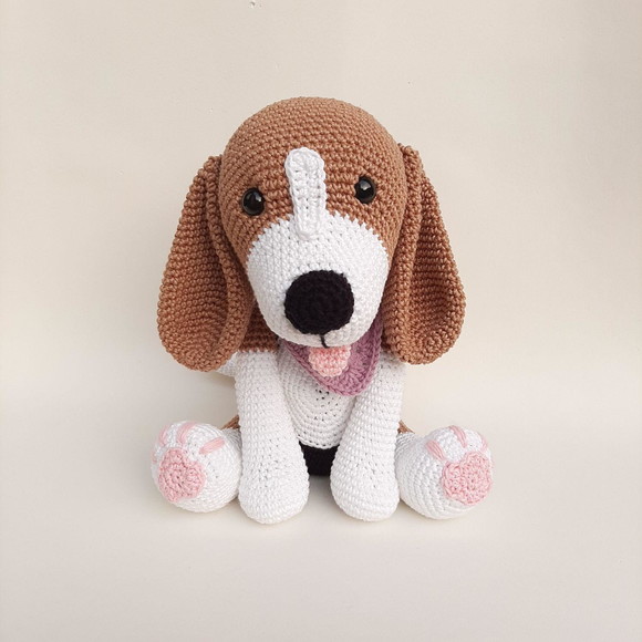 Beagle Cãozinho de Crochê Amigurumi - Imagem 2