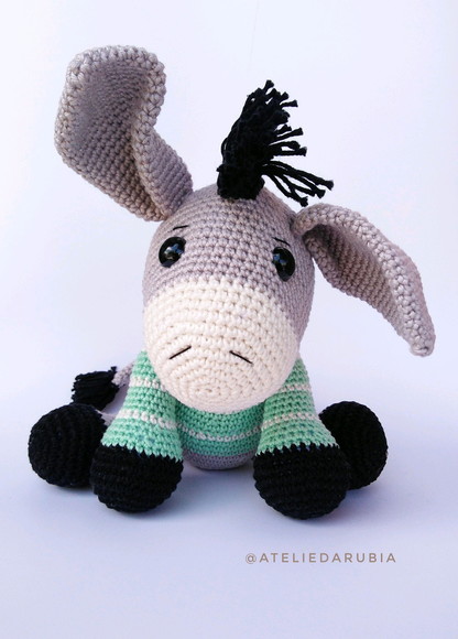 Burrinho Amigurumi de Crochê - Imagem 3