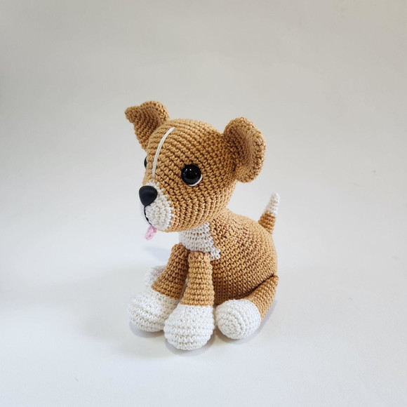 Cachorro Caramelo Amigurumi Crochê - Imagem 4