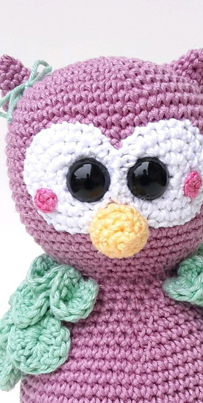 Coruja Amigurumi crochê - Imagem 4