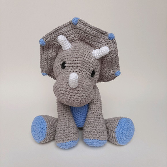 Dinossauro de crochê Amigurumi - Imagem 4