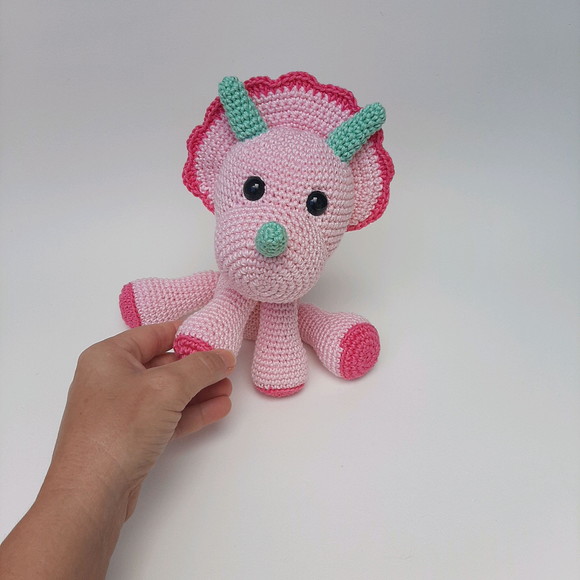 Dinossauro de crochê Amigurumi - Imagem 2
