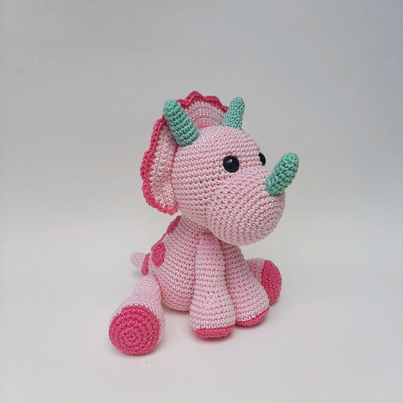 Dinossauro de crochê Amigurumi - Imagem 3
