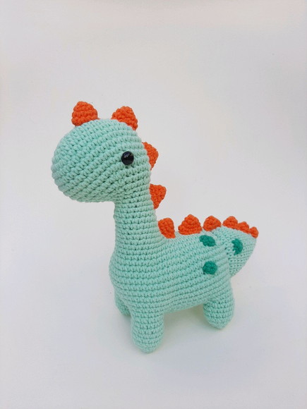 Dinossauro de Crochê Amigurumi- Unidade - Imagem 3