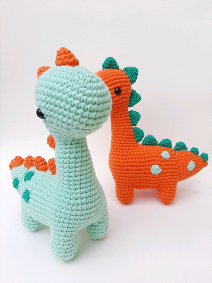 Dinossauro de Crochê Amigurumi- Unidade - Imagem 4