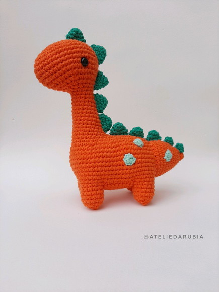 Dinossauro de Crochê Amigurumi- Unidade - Imagem 5
