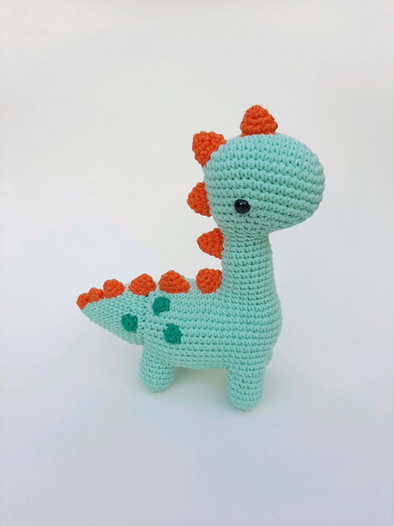 Dinossauro de Crochê Amigurumi- Unidade - Imagem 2