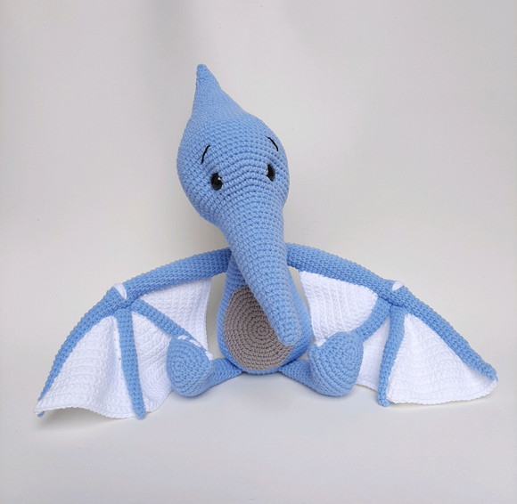 Dinossauro Pterodáctilo de Crochê Amigurumi - Imagem 2