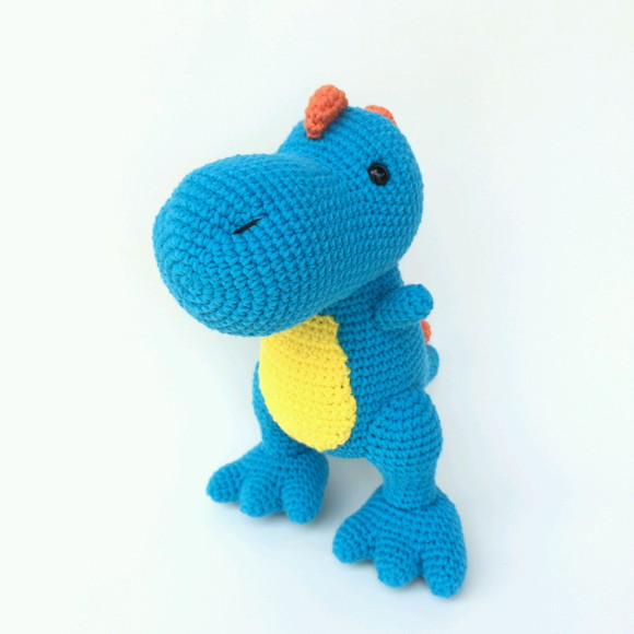 Dinossauro T-Rex de Crochê Amigurumi - Imagem 3