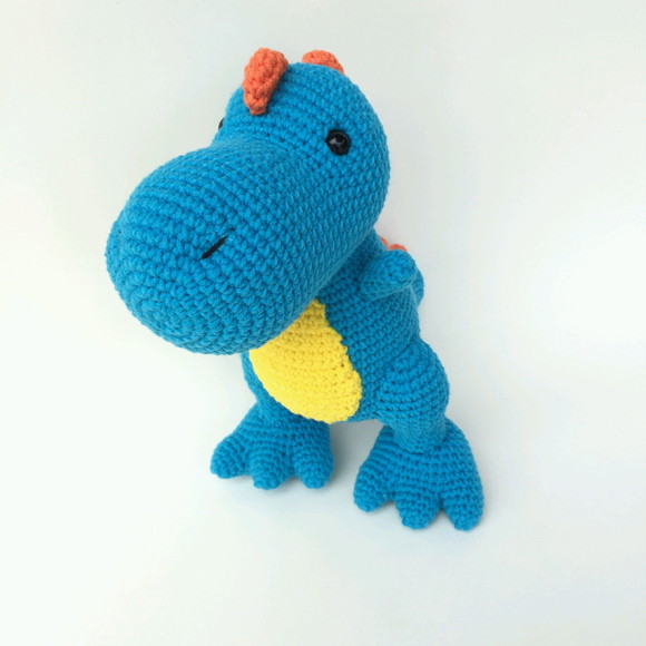 Dinossauro T-Rex de Crochê Amigurumi - Imagem 2