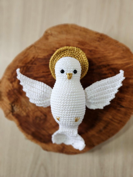 Divino Espírito Santo Amigurumi Crochê - Imagem 2