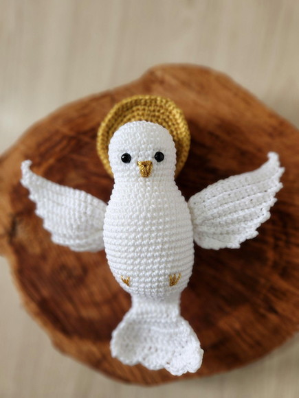Divino Espírito Santo Amigurumi Crochê - Imagem 3