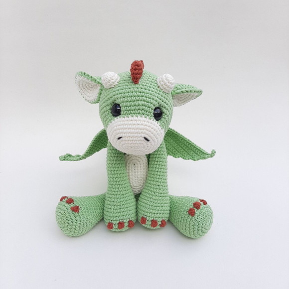 Dragão de Crochê Amigurumi