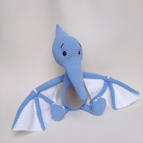 Dupla Dinossauros de crochê Amigurumi - Imagem 3