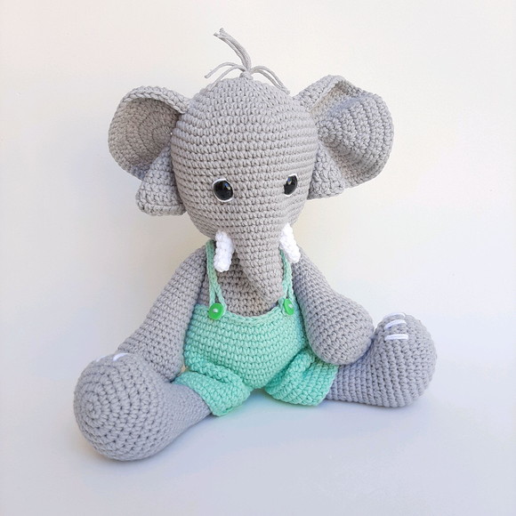 Elefante Crochê Amigurumi Elefantinho - Imagem 4