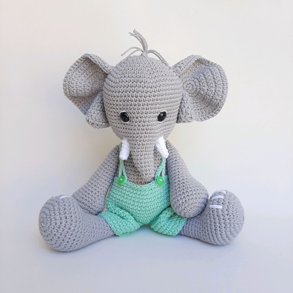 Elefante Crochê Amigurumi Elefantinho - Imagem 2