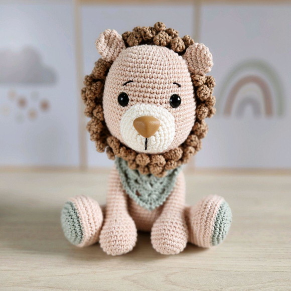 Leão Amigurumi de Crochê - Imagem 2