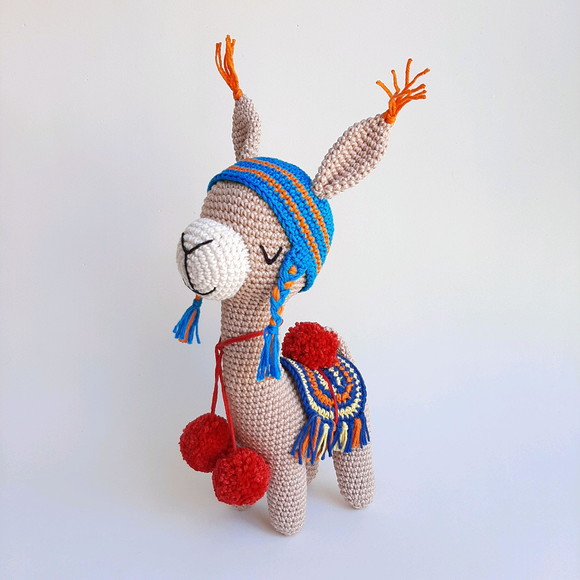 Lhama de crochê Amigurumi - Imagem 5