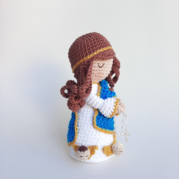 Nossa Senhora da Conceição Crochê Amigurumi - Imagem 3