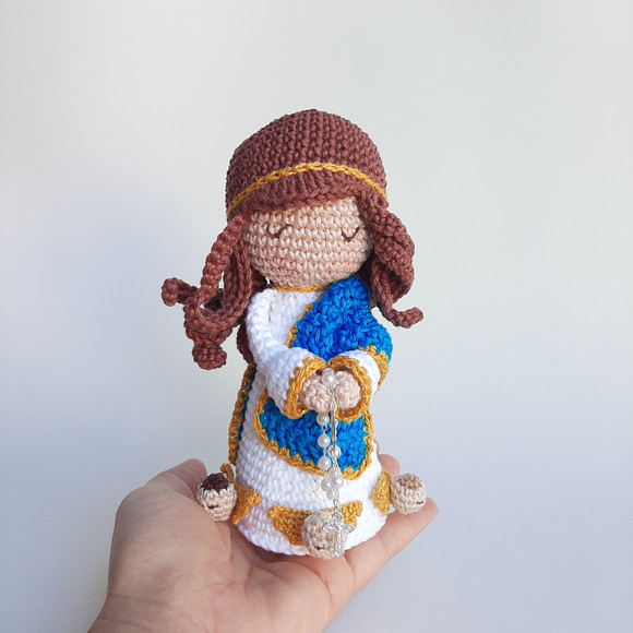 Nossa Senhora da Conceição Crochê Amigurumi - Imagem 5