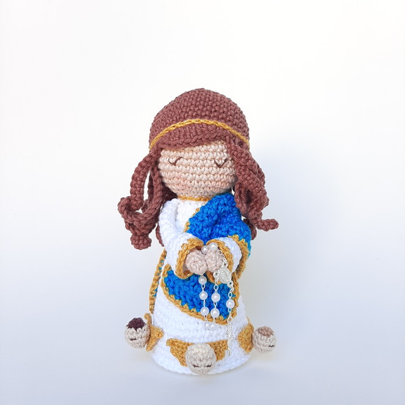 Nossa Senhora da Conceição Crochê Amigurumi - Imagem 4