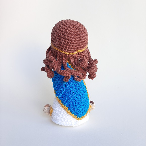 Nossa Senhora da Conceição Crochê Amigurumi - Imagem 2