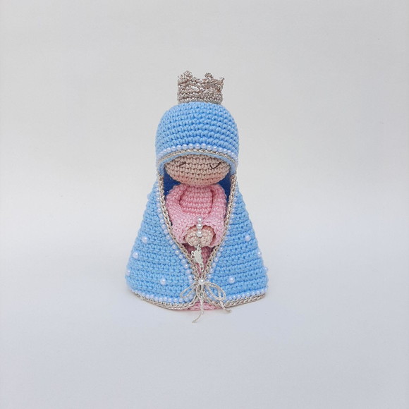 Nossa Senhora de Crochê Amigurumi Santinha - Imagem 2