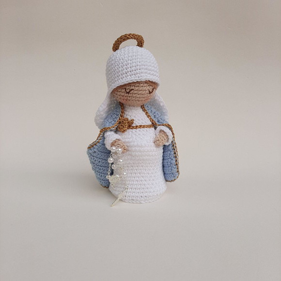 Nossa Senhora do Ó, Maria Gravida de Crochê Amigurumi