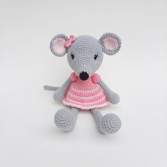 Ratinha Amigurumi de crochê - Imagem 2