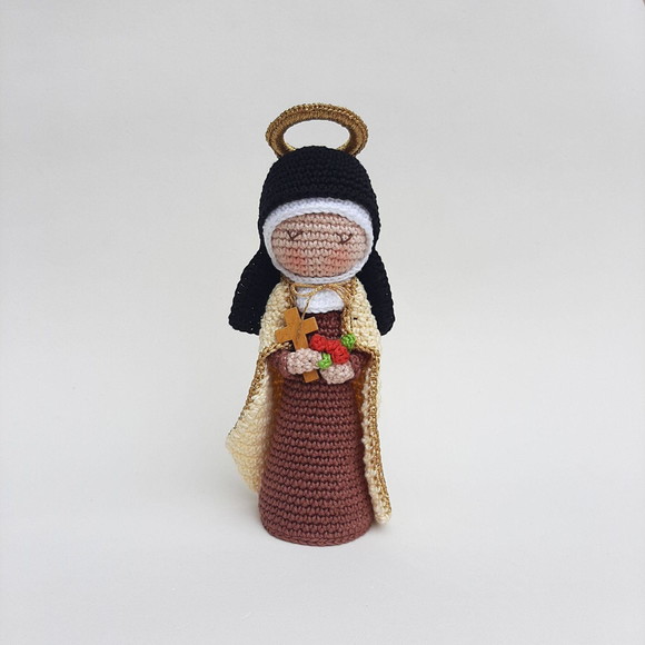 Santa Terezinha Crochê Amigurumi - Imagem 5