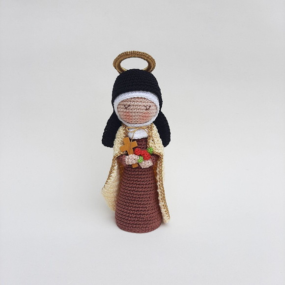 Santa Terezinha Crochê Amigurumi - Imagem 2