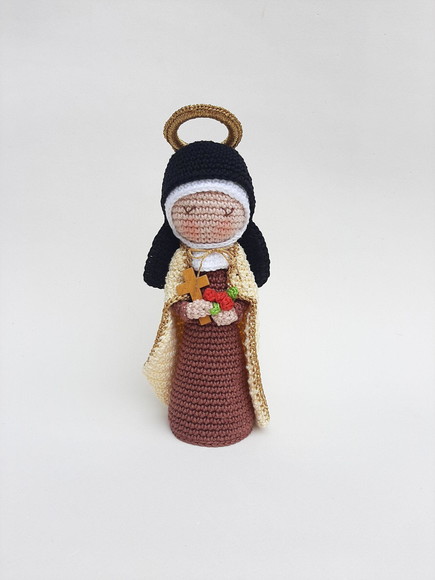 Santa Terezinha Crochê Amigurumi - Imagem 3