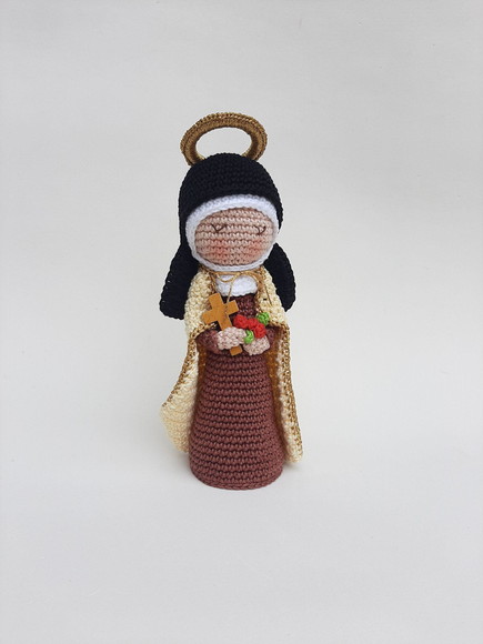 Santa Terezinha Crochê Amigurumi - Imagem 4