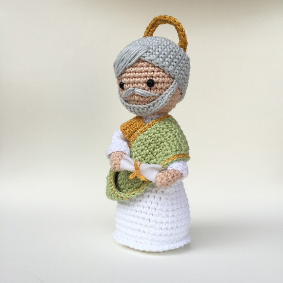 São Matias de Crochê Amigurumi Santinho - Imagem 3