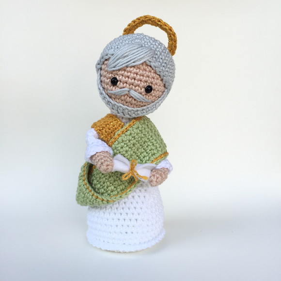 São Matias de Crochê Amigurumi Santinho - Imagem 2