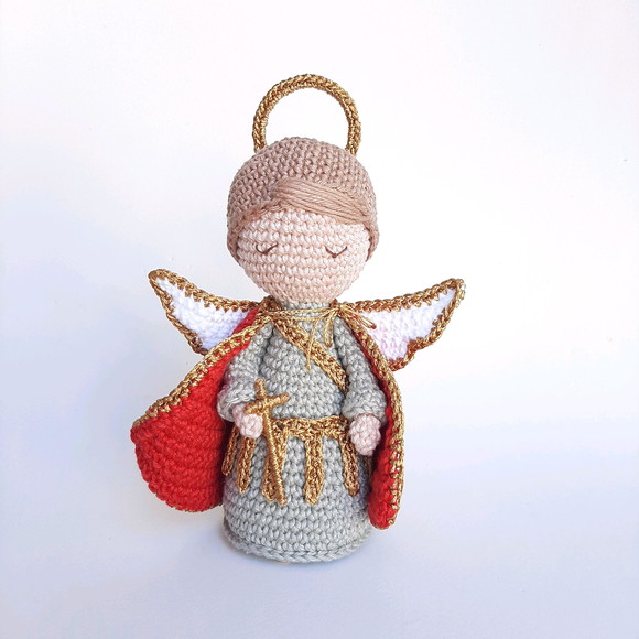 São Miguel Arcanjo Crochê Amigurumi - Imagem 4