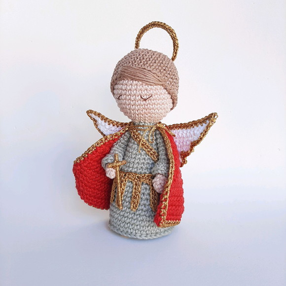 São Miguel Arcanjo Crochê Amigurumi - Imagem 2
