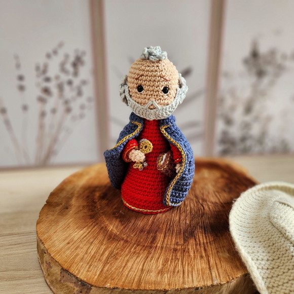 São Pedro Crochê Amigurumi - Imagem 5