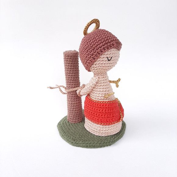 São Sebastião Crochê Amigurumi - Imagem 5
