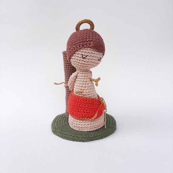 São Sebastião Crochê Amigurumi - Imagem 2