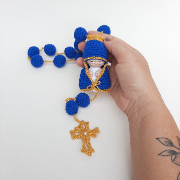 Terço De Crochê Nossa Senhora Aparecida