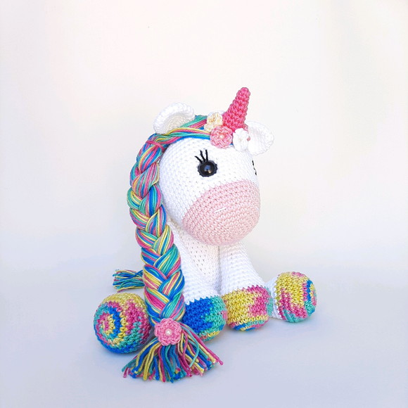 Unicórnio de Crochê Amigurumi - Imagem 2