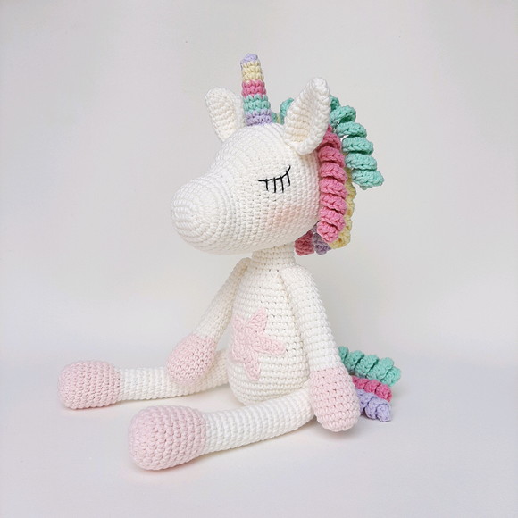 Unicórnio de Crochê Amigurumi - Imagem 3
