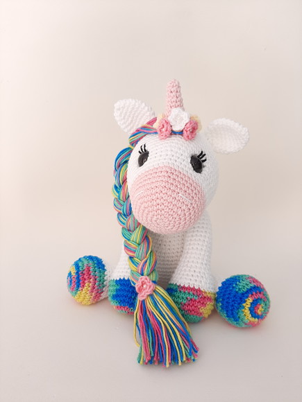Unicórnio de Crochê Amigurumi - Imagem 5