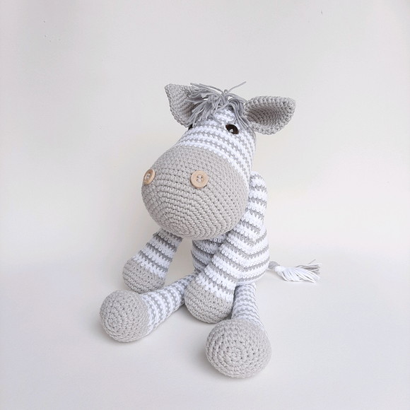 Zebra de Crochê Amigurumi